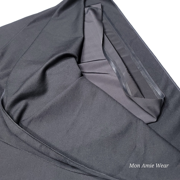 NUE By Shani Built-In Shapewear Midi Dress Size 4 Black - Picture 13 of 15